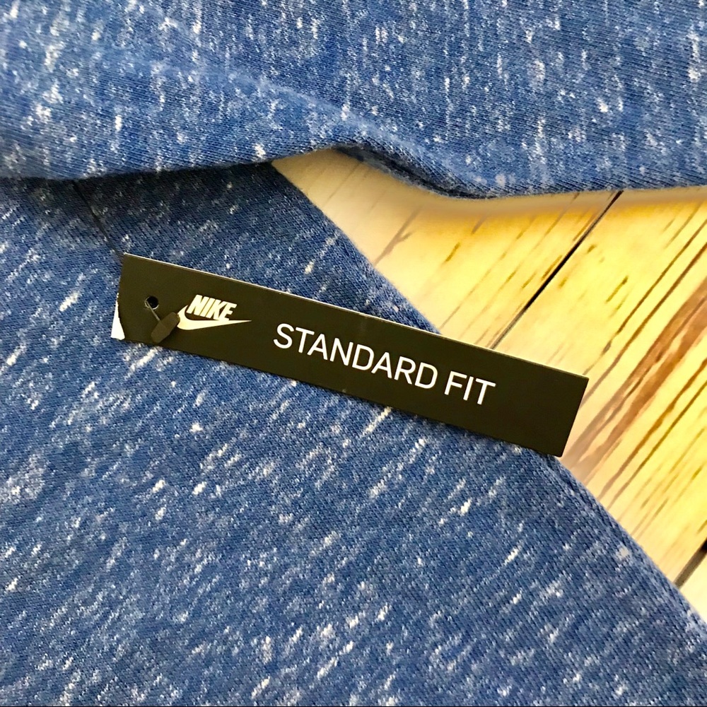 Heather Blue Nike Knit Sweat Shirts - Picture 6 of 7
